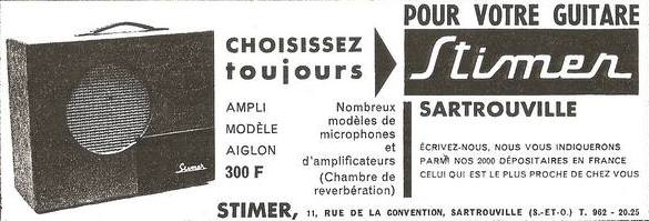 Stimer Stimer Amplifiers - Modèles des années 1960